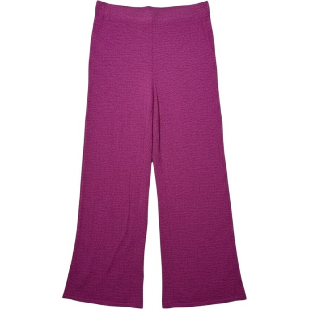 Daisy XL Magenta Pink Wide-Leg Pants Lounge High Rise‎ Elastic Waist Pockets - Picture 6 of 6